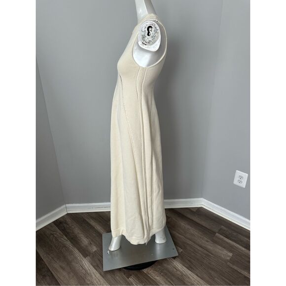 NWT Jil Sander Pointelle-knit Wool Maxi Dress Size FR 30 / US 00 $2450 - Picture 7 of 10